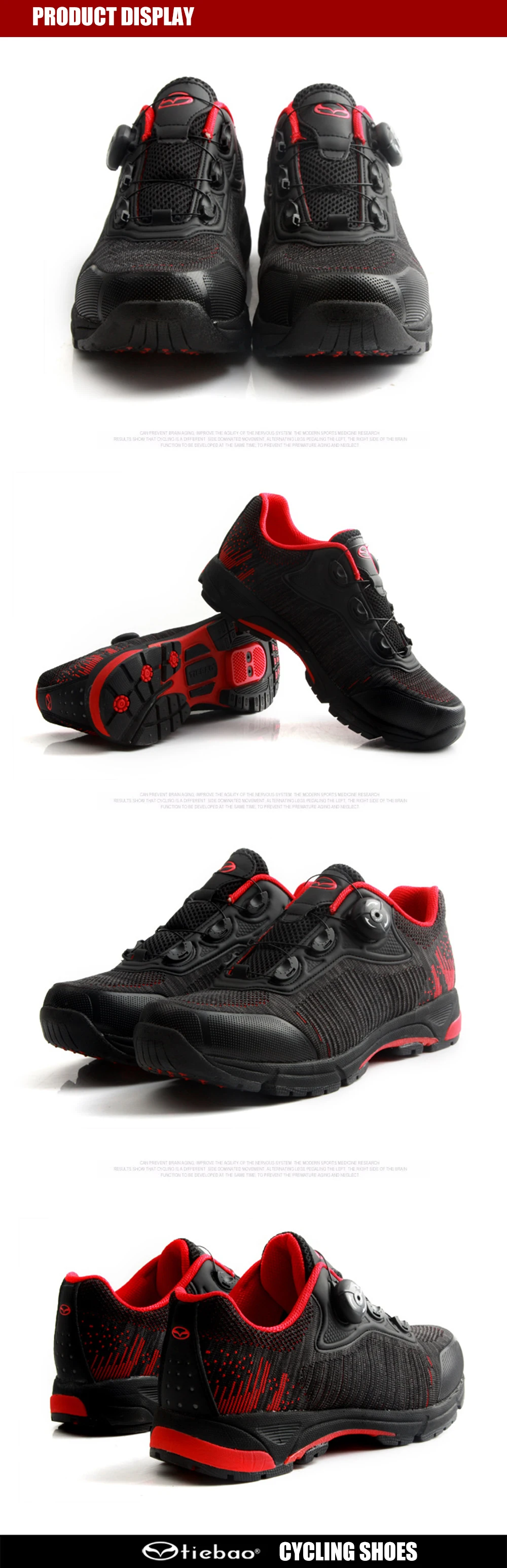 Tiebao mtb lazer sapatos de ciclismo men