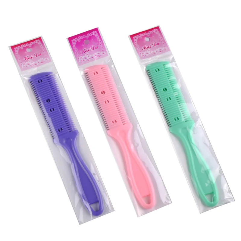1 шт., двухсторонняя Бритва для волос, расческа с 2 съемными лезвиями ...