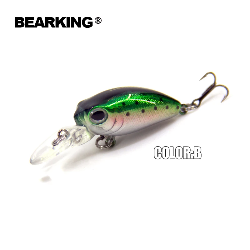 Bearking 5pcs/lot professional fishing lures, assorted colors, minnow  32mm 2.7g, Floating crankbait popper shad 2016 hot model