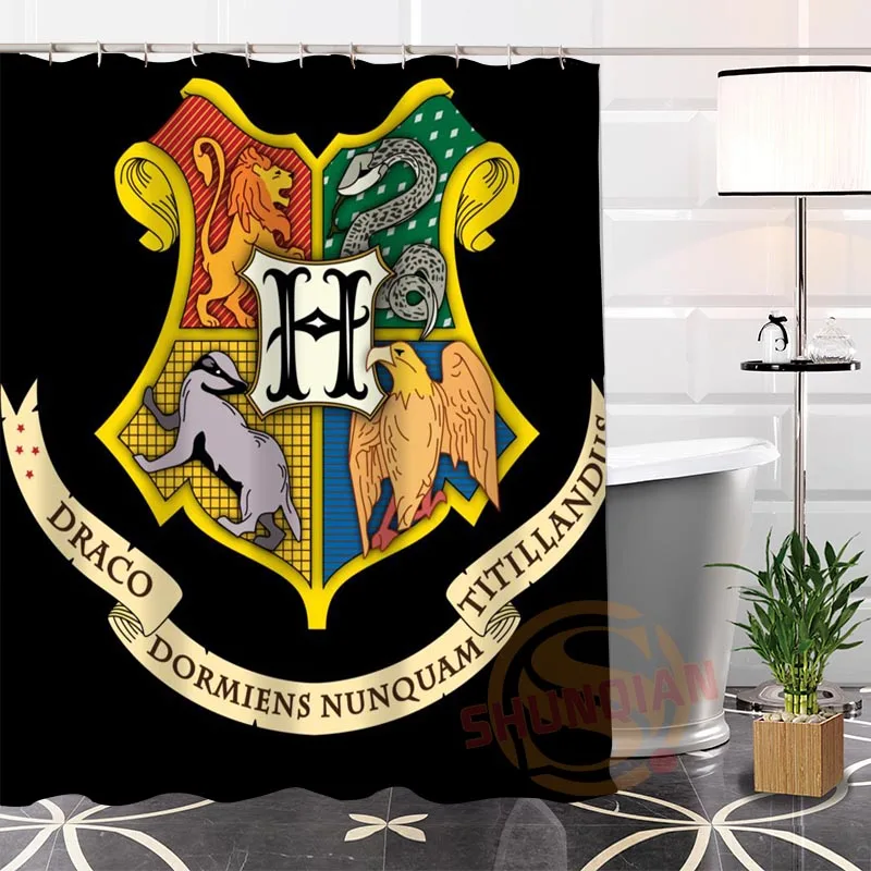 Pаспродажа Пользовательские Гарри Поттер Горячее предложение Современная душевая Шторы Ванная комната Водонепроницаемый для себя 2018 Ванна Шторы под...