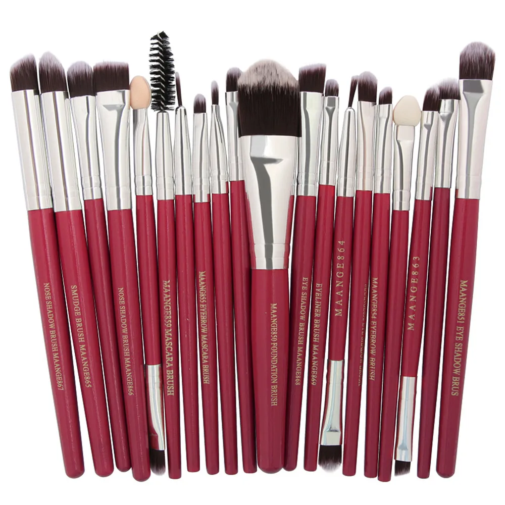 

MAANGE Makeup Brushes 20Pc Professional Set Powder Foundation Eyeshadow Eyeliner Lip Cosmetic Brush Kitty Dropship A4