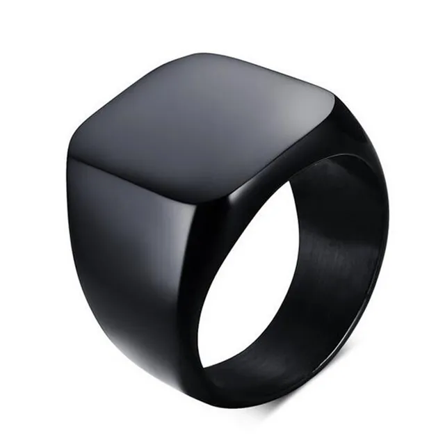Men Titanium Ring Brief Design Fashion 316L Stainless Steel Punk Black Ring Wedd Men Titanium Ring Brief Design Fashion 316L Stainless Steel Punk Black Ring Wedd