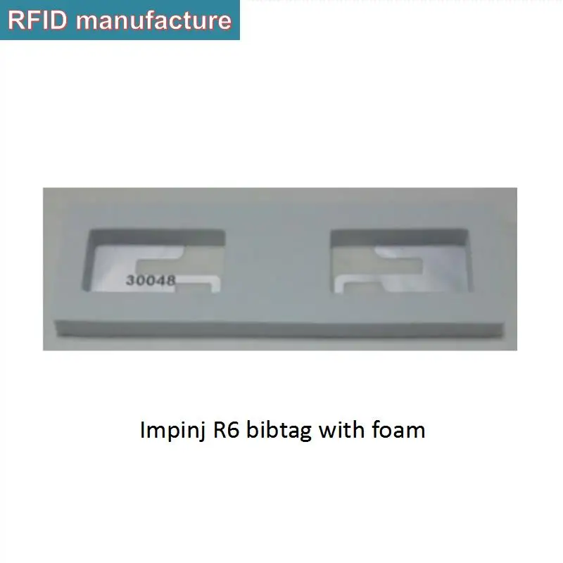 Бег синхронизации гонки impinj R6 uhf rfid тег стикер нагрудник бирки с пеной работать с 4/8 портами uhf rfid считыватель/боковая панель с антенной - Цвет: impinj r6 bibtag