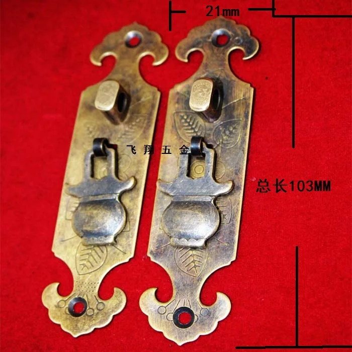 Antique Furniture Manufacturers Promotion-Shop For Promotional 103 * 21MM do the old copper handle off the door handle antique furniture, old-fashioned copper handle on the door handle buckle - Antique Furniture Manufacturers Promotion-Shop For Promotional