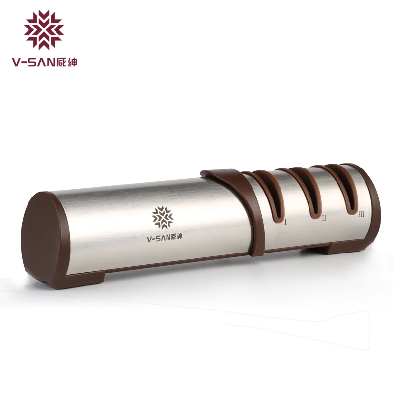 

V-SAN Deluxe Kitchen Knife Sharpener TV1702 Professional Kitchen Knife Sharpener Diamond Knife Sharpening Machine TAIDEA