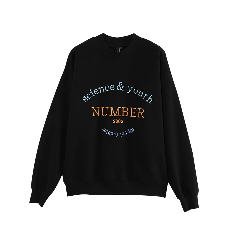  Toyouth Letter Embroidery Women Sweatshirt Harajuku Autumn Oversized Sweatshirts Winter O Neck Pull