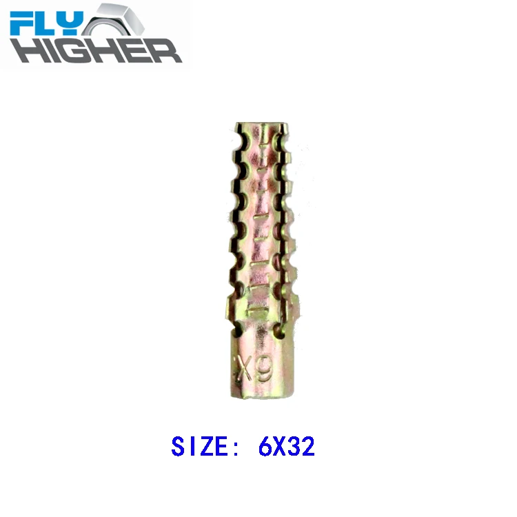 6x32 100pcs/pack Gas Concrete Anchor / Metal expansion plugsin Anchors