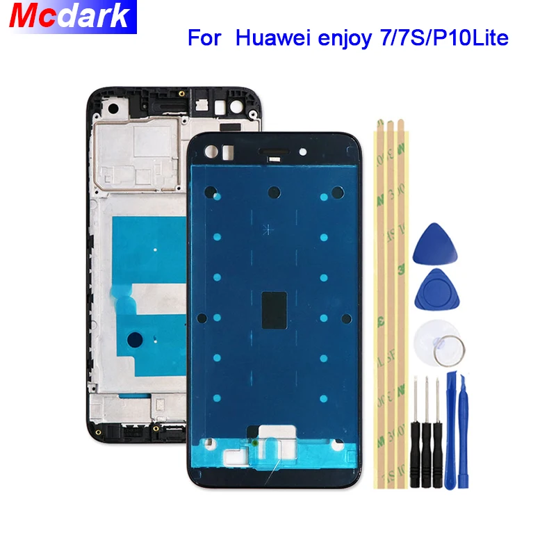 Mcdark Высокое качество для Huawei enjoy 7/7S P10 Lite ЖК передняя рамка ободок корпус с