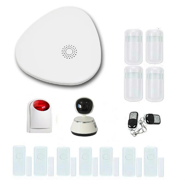 Yobang секьюритти приложение управление WiFi домашняя охранная сигнализация дом пожарная сигнализация охранная система ip-видеокамера датчик дыма пожарный детектор - Цвет: V10012