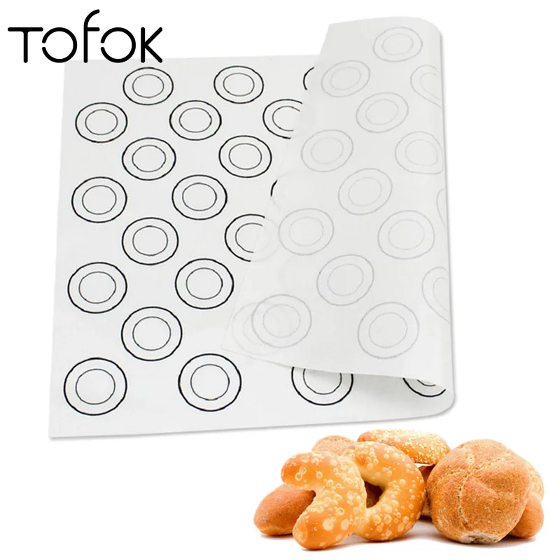 

Tofok Macaron Sugarcraft Non-stick Mats Decoration Fondant Dessert Pad Kawaii Baking Sheet Circles Pastry Rolling Dough Utensils
