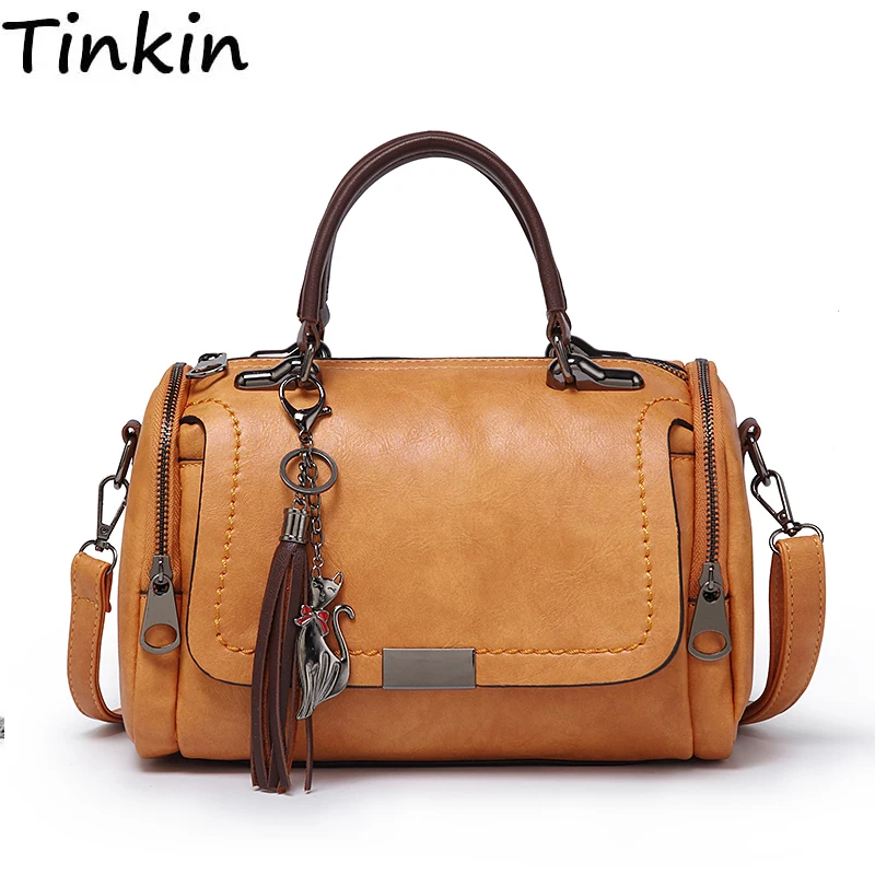 Tinkin سعة كبيرة بو الجلود النساء حقيبة كتف حقيبة سفر Tinkin سعة كبيرة بو الجلود النساء حقيبة كتف حقيبة سفر