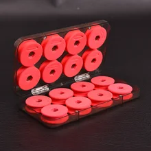 16 шт. 19*10,5*3,5 см портативные катушки для ниток коробка для рыбной ловли пенная однофланцевых катушек сумка для наушников Держатель Рыболовные снасти Чехол