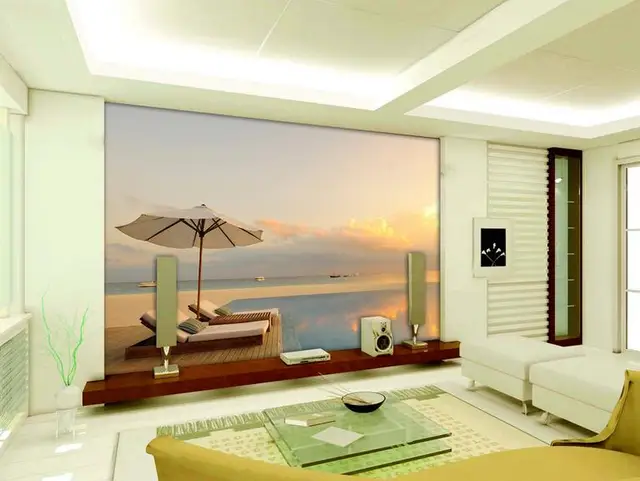 Modern Simple Outdoor Sunset Large Sea Wall Murals Wallpaper Modern Simple Outdoor Sunset Large Sea Wall Murals Wallpaper Living Room Bedroom Painting Tv
