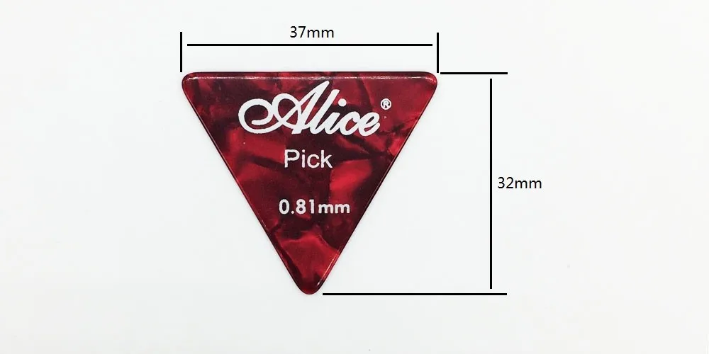 6 шт. Alice triangle Guitar pick Материал целлюлоидный медиатор для акустической электрической гитары ra толщина 0,46 мм-1,50 мм