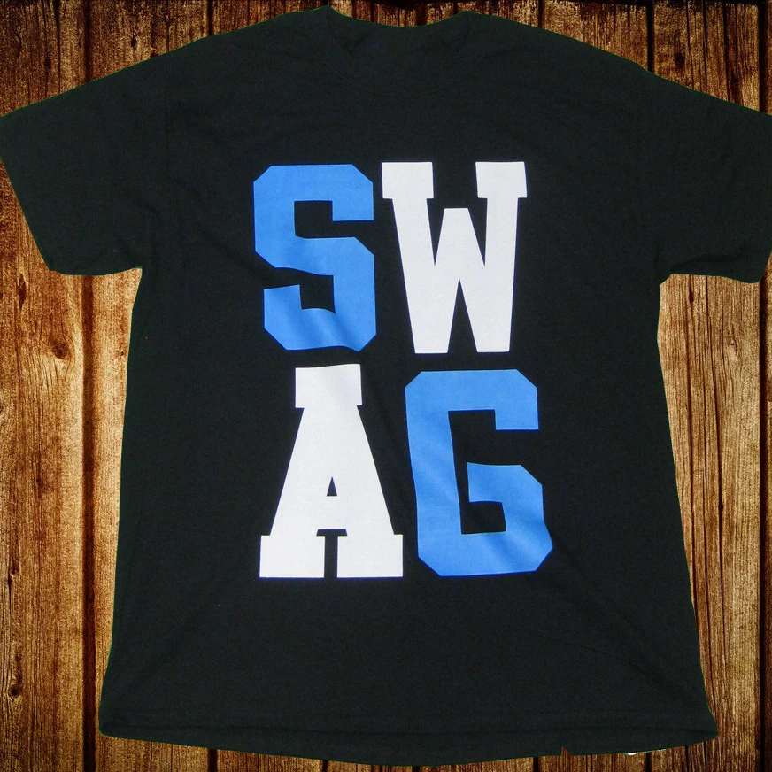 Men Black SWAG Tee Shirt, Tee Shirt, Inspiration, Colorful, Work Out Shirt, Gym Tee, Stylish, Funny