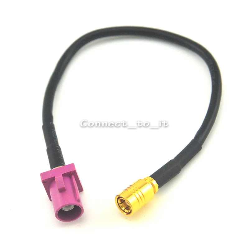 Cable RG174 20inch Fakra SMB Z 5021 female to RCA TV female RF Pigtail Jumper