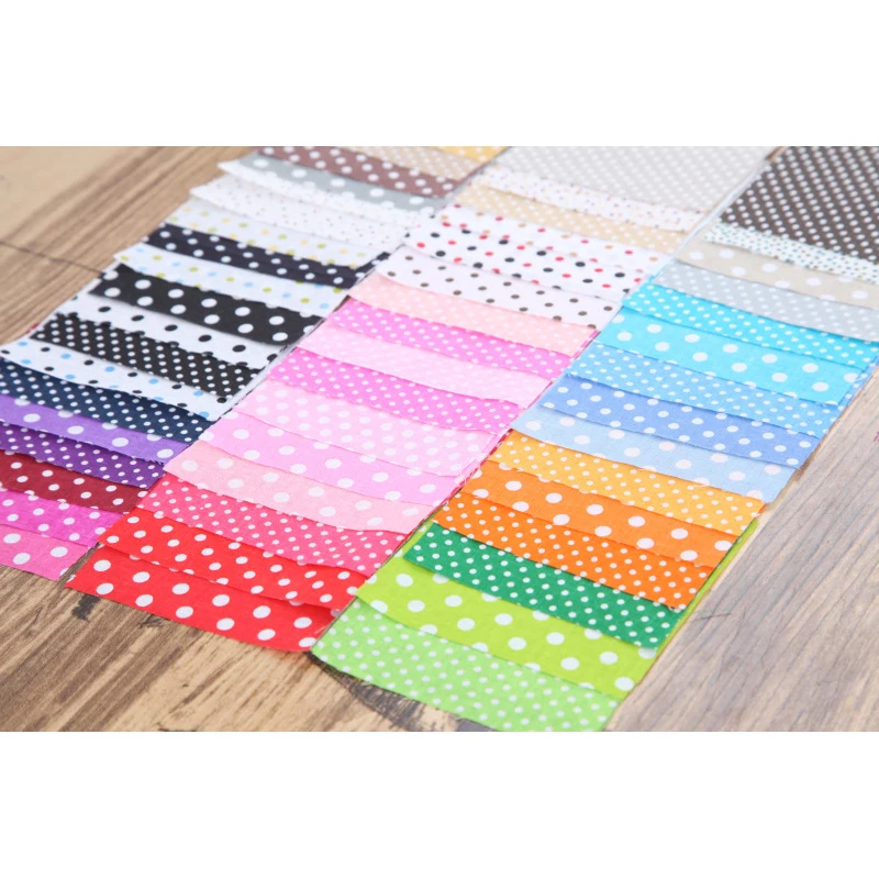 50pcs 10*10cm Squares Pre Cut Cotton Sewing Fabric Tilda Quilt Fabric Quarters DIY Patchwork Handmade Needlework Polka Dot