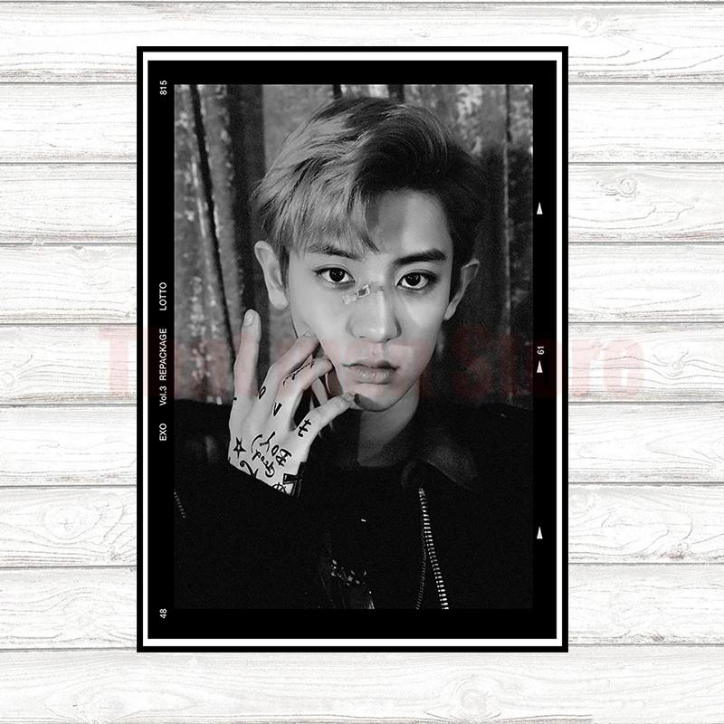 Постеры EXO LOTTO K Pop настенные наклейки для танцев и попов декоративные картины с