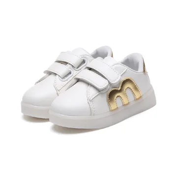 

JGSHOWKITO Boys Girls Shoes Toddler Kids Shoes Children's Casual Skate Shoes LED Glowing Luminous Lighted Sneakers Fashion Soft