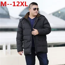 12XL 10XL 8XL 6XL 5XL белый пуховик на утином пуху Мужское пальто зимние парки Мужская теплая брендовая одежда Зимний пуховик верхняя одежда
