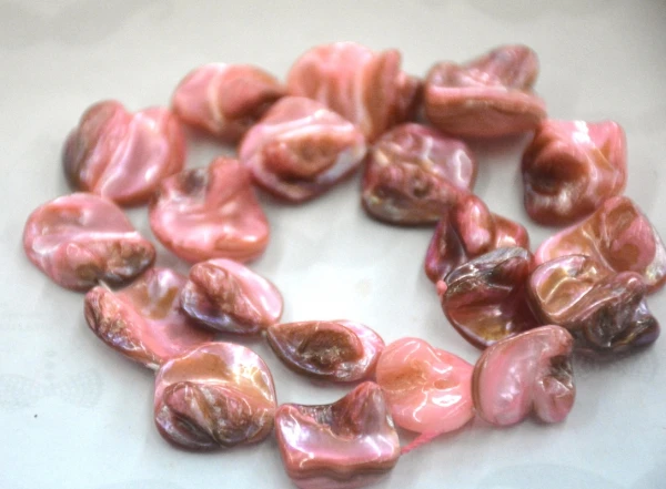 

Free ship!fashion diy loose beads light pink baroque shell mother of pearl