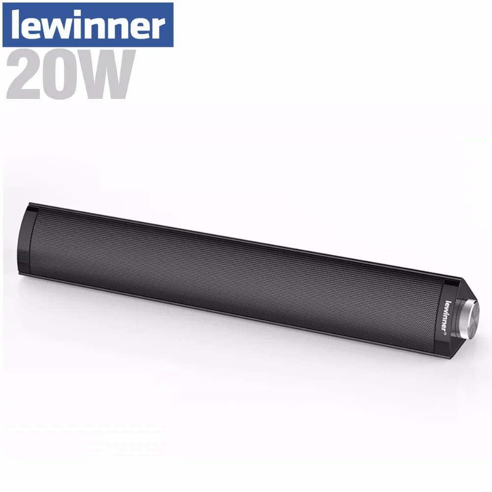 Lewinner 20 Вт Портативная колонка Bluetooth беспроводной динамик 3D объемный сабвуфер HiFi