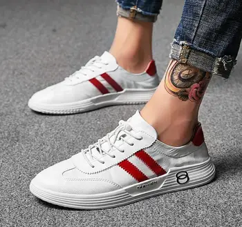 

2020 summer new fashion cool men young man lace-up ventilate mesh casual shoes men trend shoes flat base loafers