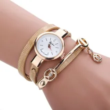 Feitong Fashion Dress Watches Women Casual PU Leather Bracelet Watch Wristwatch relogio feminino women watches Clock Hot Sale