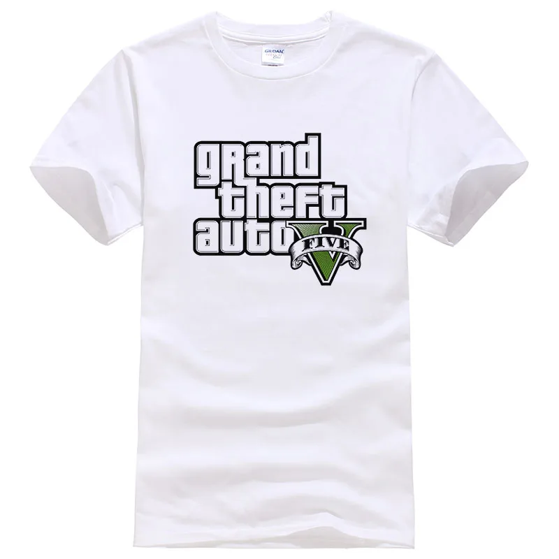 Женская футболка Мужская GTA 5 мужские летние хлопковые брендовые футболки Модные