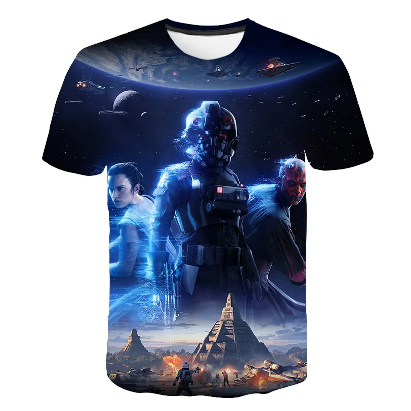BIAOLUN модная футболка "Звездные войны", мужская и женская футболка, 3D принт, Звездные войны, фильм, футболки, повседневная футболка, летние топы, брендовая одежда