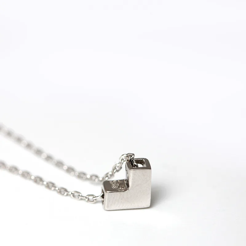 heart love necklace women gift 100% 925 Sterling silver nacklace Jewellery Clavicle chain pendant charms