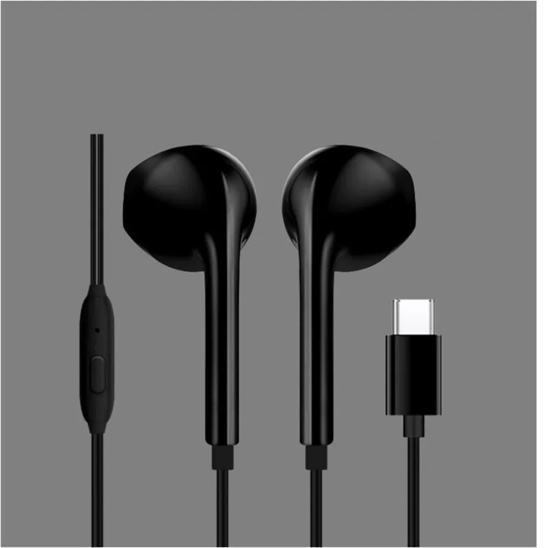 

Type-c Wired Control Music Headphones Stereo Sports Earbuds With Microphone Type C Headset Usb-c Earbuds For Xiaomi sh*