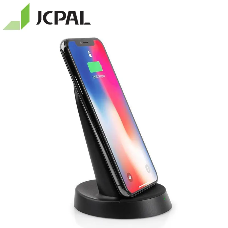 

JCPAL Qi Fast Wireless Charge Stand Dock 7.5W Charger for iPhone XS Max for iPhone 8 and Charger Pad 10W for Samsung S9