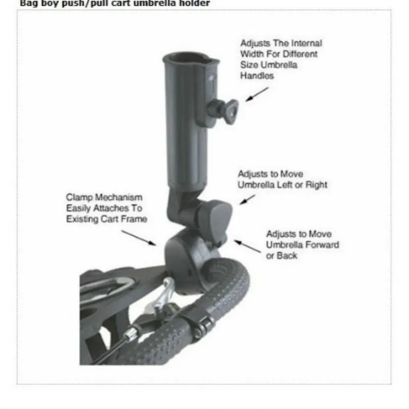 Гольф Универсальный держатель зонта регулируемый угол гольф тележки аксессуары Гольф тянуть корзину держатель
