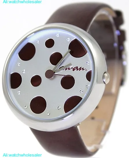 FW403E Brown Band Water Resist Ladies Genunine Leather 2035 Quartz Fashion Watch