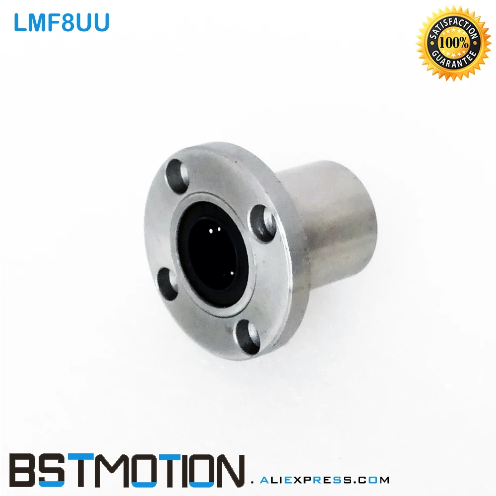4pcs/lot LMF8UU Round Flange Linear Bearings 8mm Shaft Ball Bushingsin