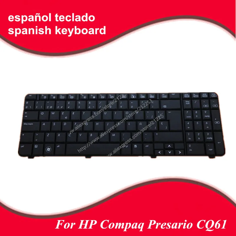 

SP Teclado Spanish keyboard For HP Compaq Presario CQ61 cq61-315er CQ61-318ER G61 CQ61-100 CQ61-200 CQ61-300