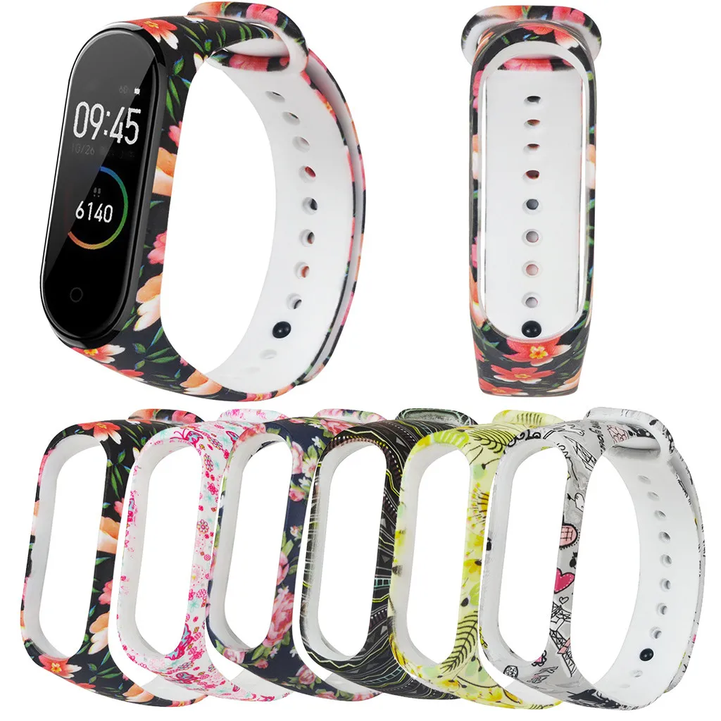 Ремешок из мягкого силикона для Xiaomi Mi Band 4 роскошный сменный спортивный браслет с