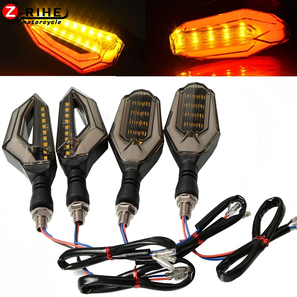 

For Honda RVF400 NC35 PCX 125/150 NX650 J-X Dominator XADV 750 Universal Flicker Motorcycle Tail Lights Indicators