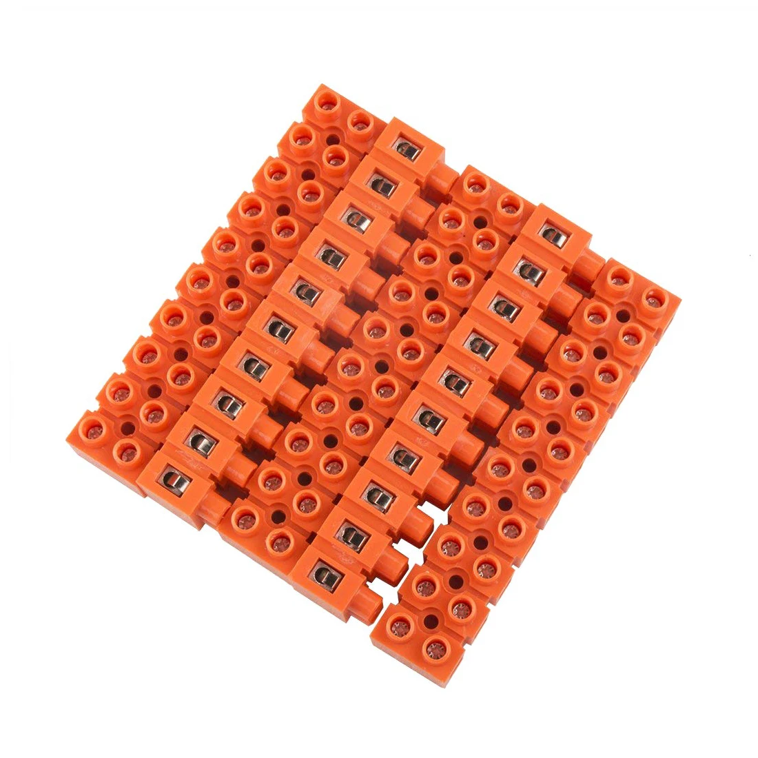 

DSHA 5pcs 600V 36A Dual Row 10 Positions Screw Terminal Electric Barrier Strip Block