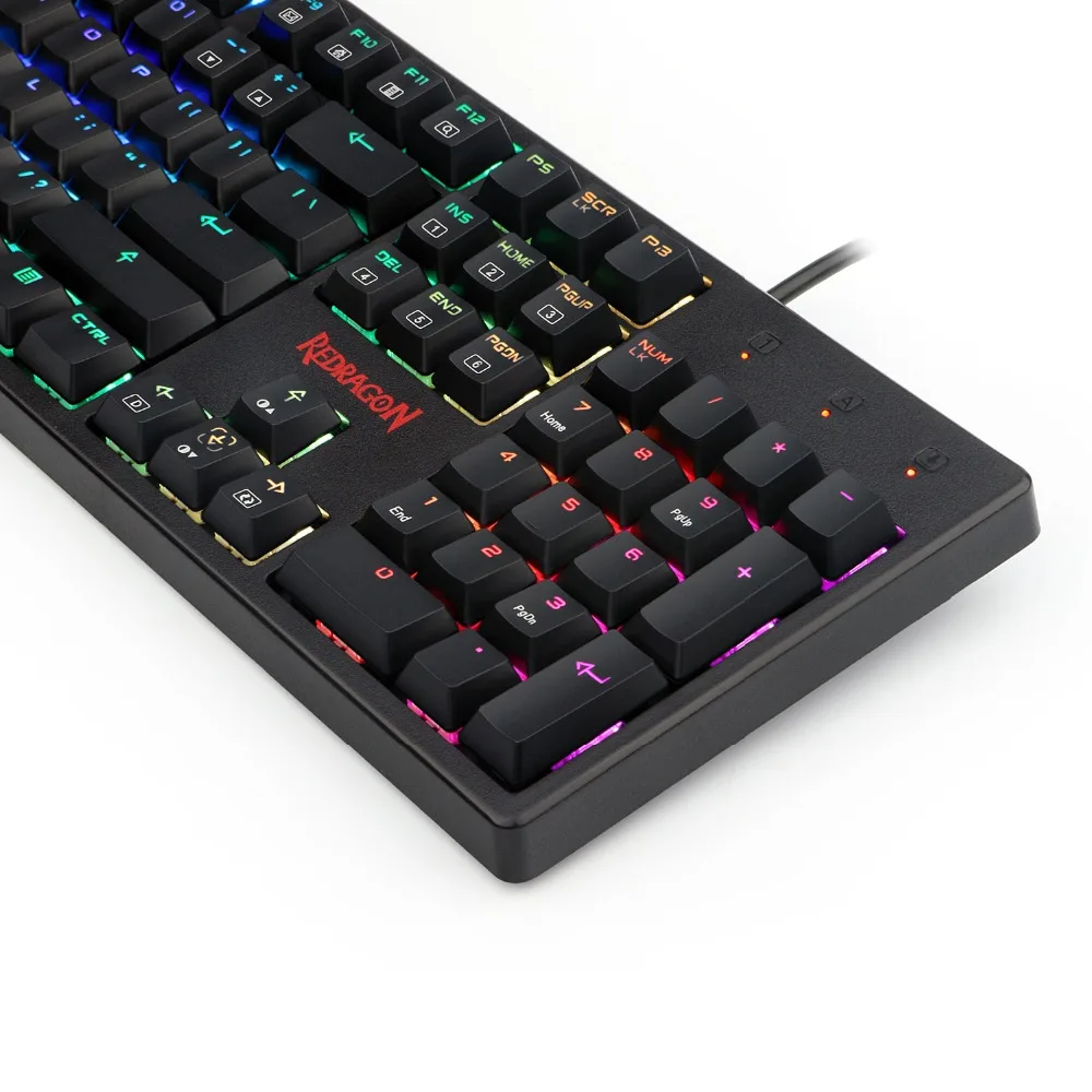  Redragon K578 New Mechanical Gaming Keyboard Brown Switches RGB Backlit Ergonomic 104 keys Full Siz