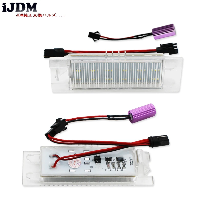 IJDM 18 SMD ксеноновый белый CAN bus светодиодный светильник номерного знака в сборе для
