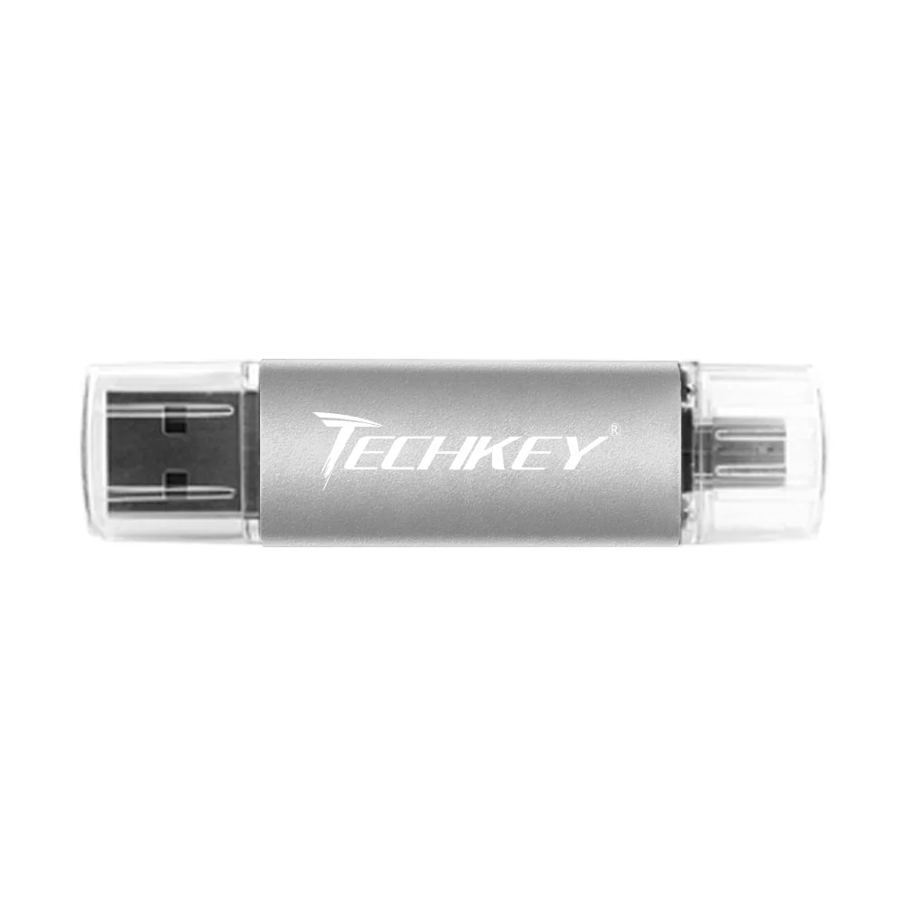 Смартфон, планшет, ПК, USB флеш-накопитель, 64 ГБ, флеш-накопитель, OTG 32 ГБ, 16 ГБ, 8 ГБ, 4 Гб, usb накопитель, карта памяти, usb 2,0, флешка - Цвет: SILVER