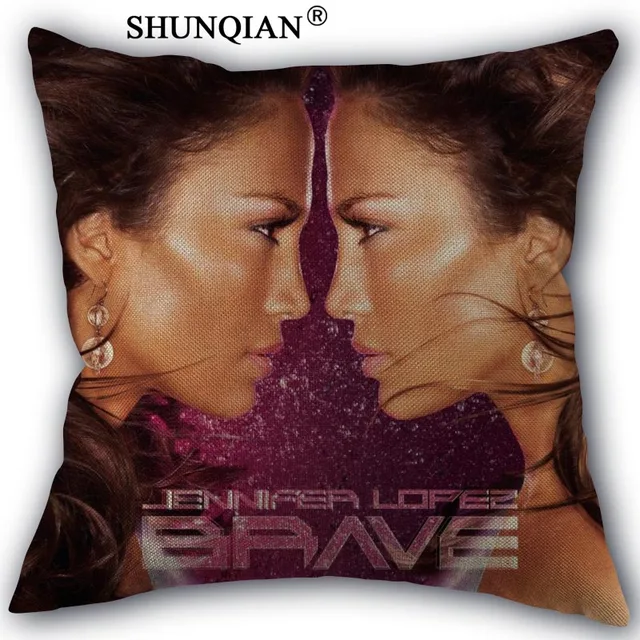 jennifer lopez Pillowcase Custom Cotton Linen Square Decorative Pillow