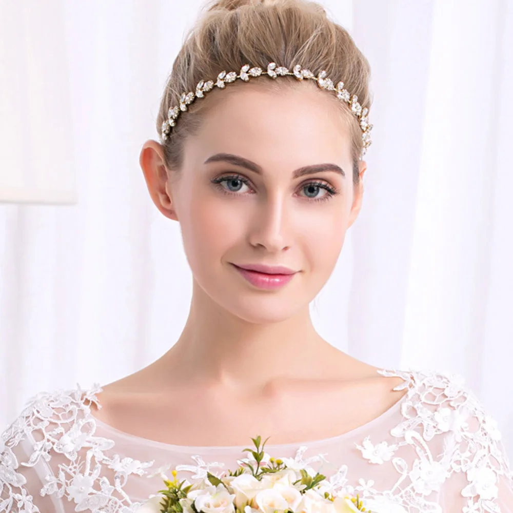 

Wedding Tiara Headband Bridal Hair Band Rhinestone Headpiece for Women Hair Jewelry Headpiece Hair Jewelry