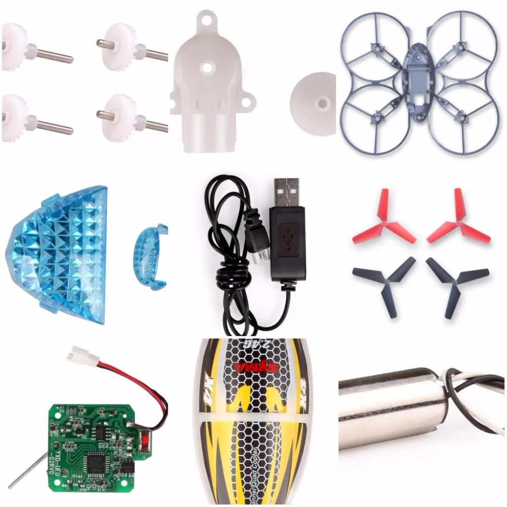 

Gear Cover Motor Propellers USB Charger Cable SYMA X4 REMOTE CONTROL R/C Quadcopter Rc Toys Spare Parts Part Accessories