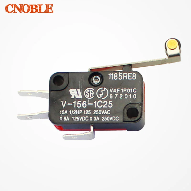 250 VAC 16A XURUI 6PCs XV-156-1C25 Hinge Roller Lever Type SPDT Micro Switch