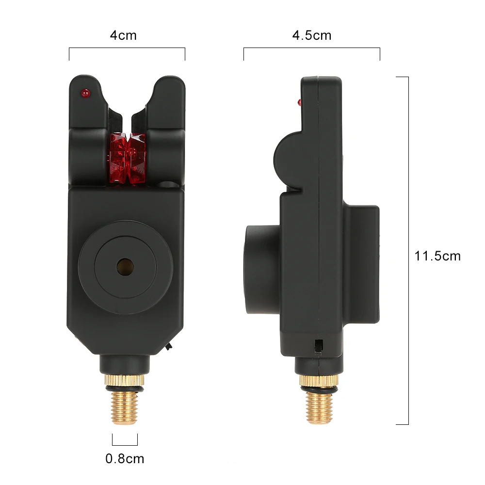 Lixada Беспроводная сигнализация для рыбалки, Цифровая Сигнализация для рыбалки, 1+ 4 комплекта с 4 шт., рыболовный Свингер с подсветкой, чехол для ловли карпа