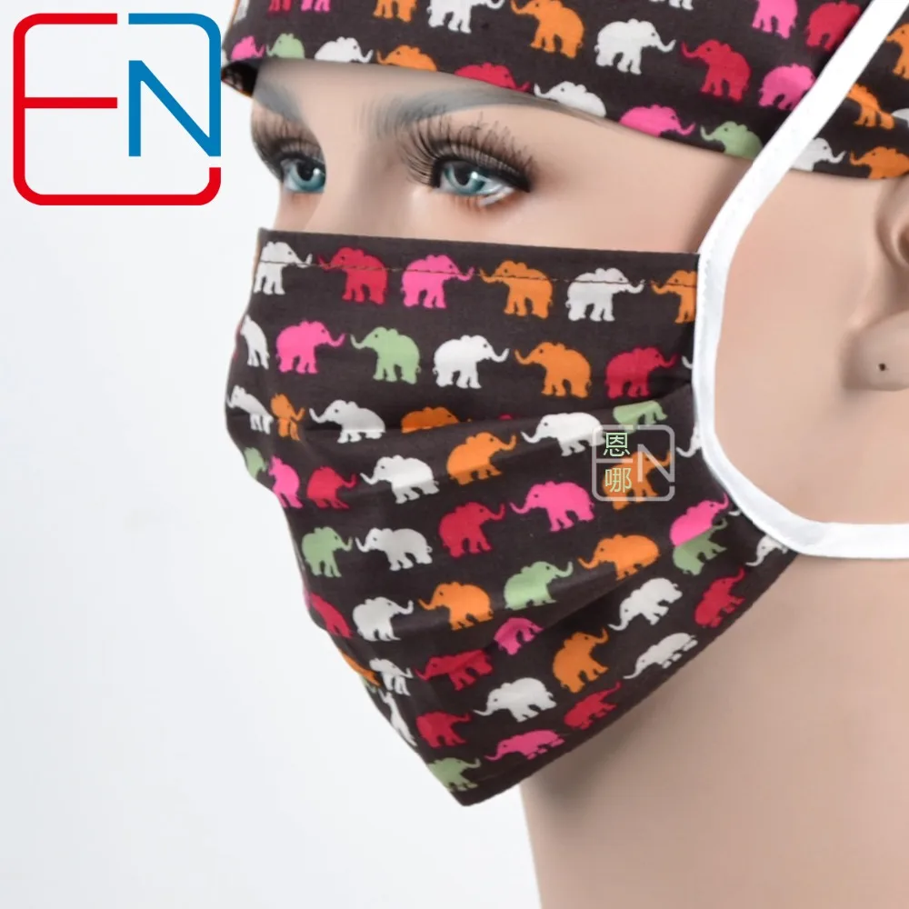 Hennar, Женская хирургическая Кепка, маски, регулируемая со свитером, хлопок, медицинская Кепка, s, доктор, медсестры, хлопок, с принтом, скраб, шапки