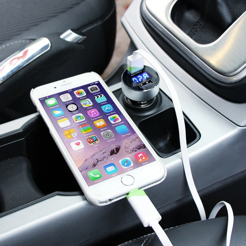 Автомобильное зарядное устройство а быстрая зарядка 5 В двойной USB порт